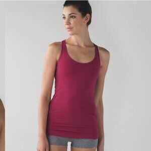 Lululemon Cool Racerback reversible cranberry/ maroon colour